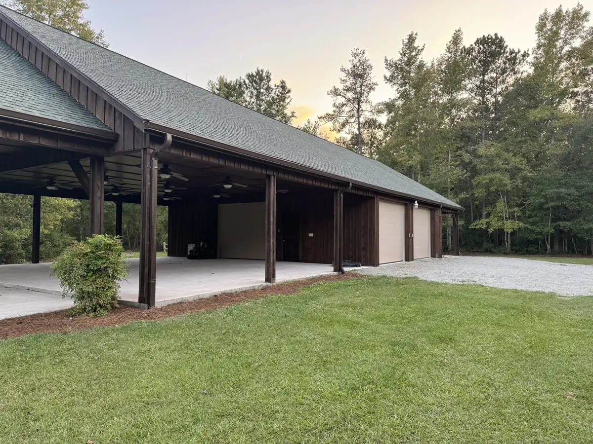 Pine woods on the property