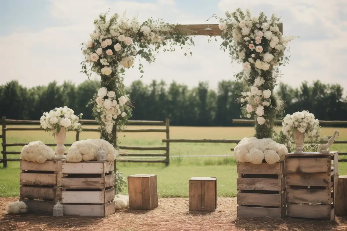 Outdoor ceremony detail